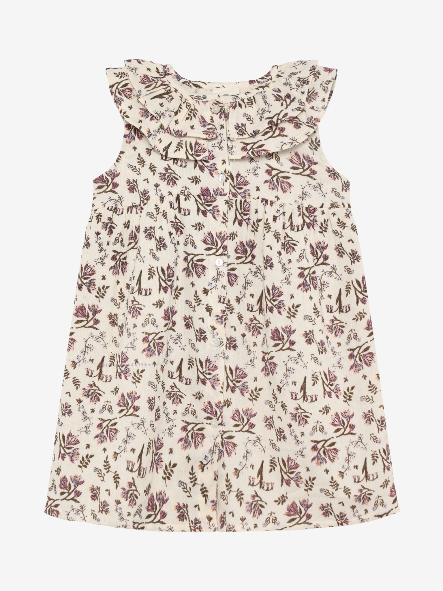 EN FANT meisjes jurk floral woven bloemenprint