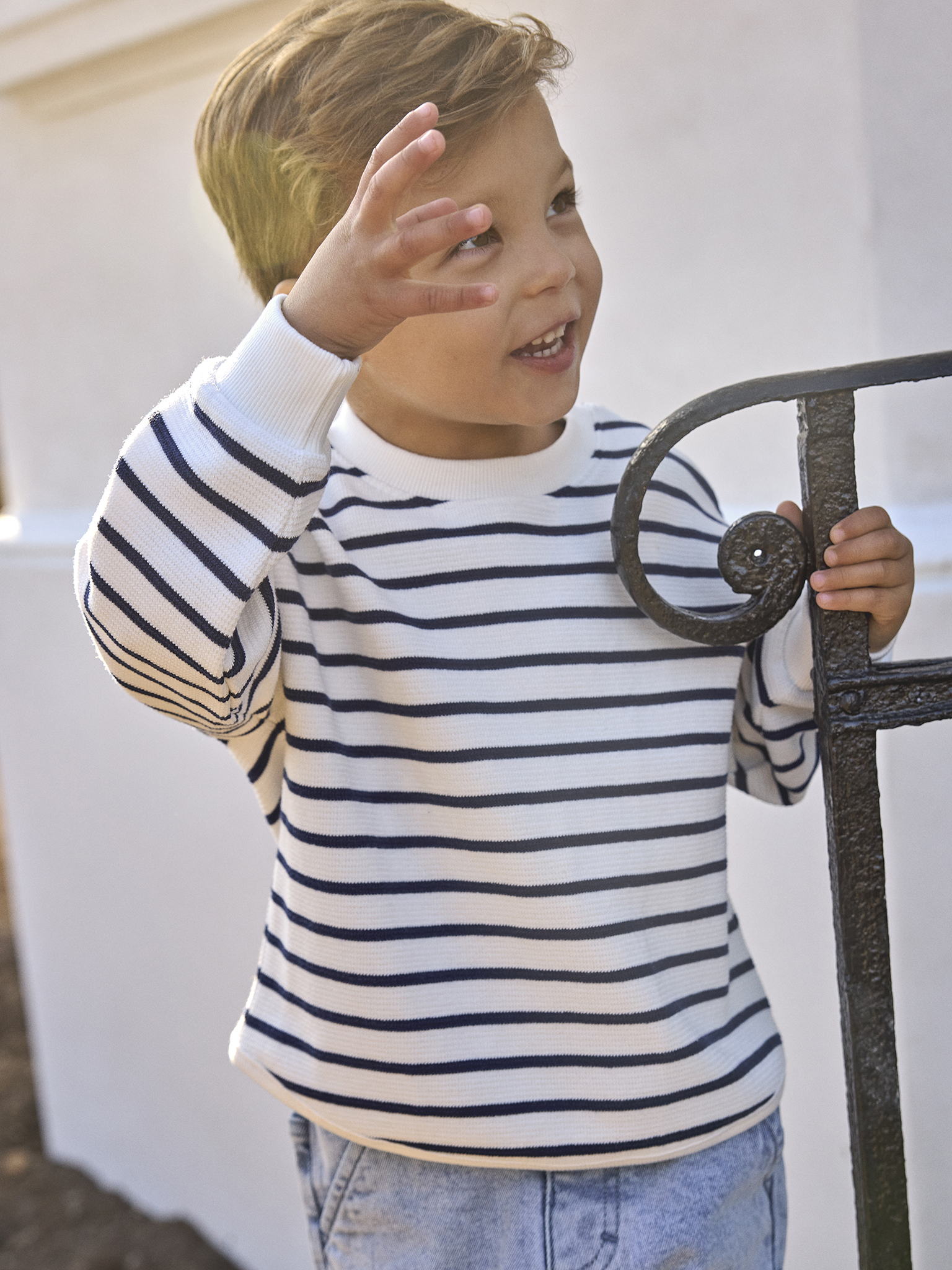 EN FANT trui gestreept katoen jongens