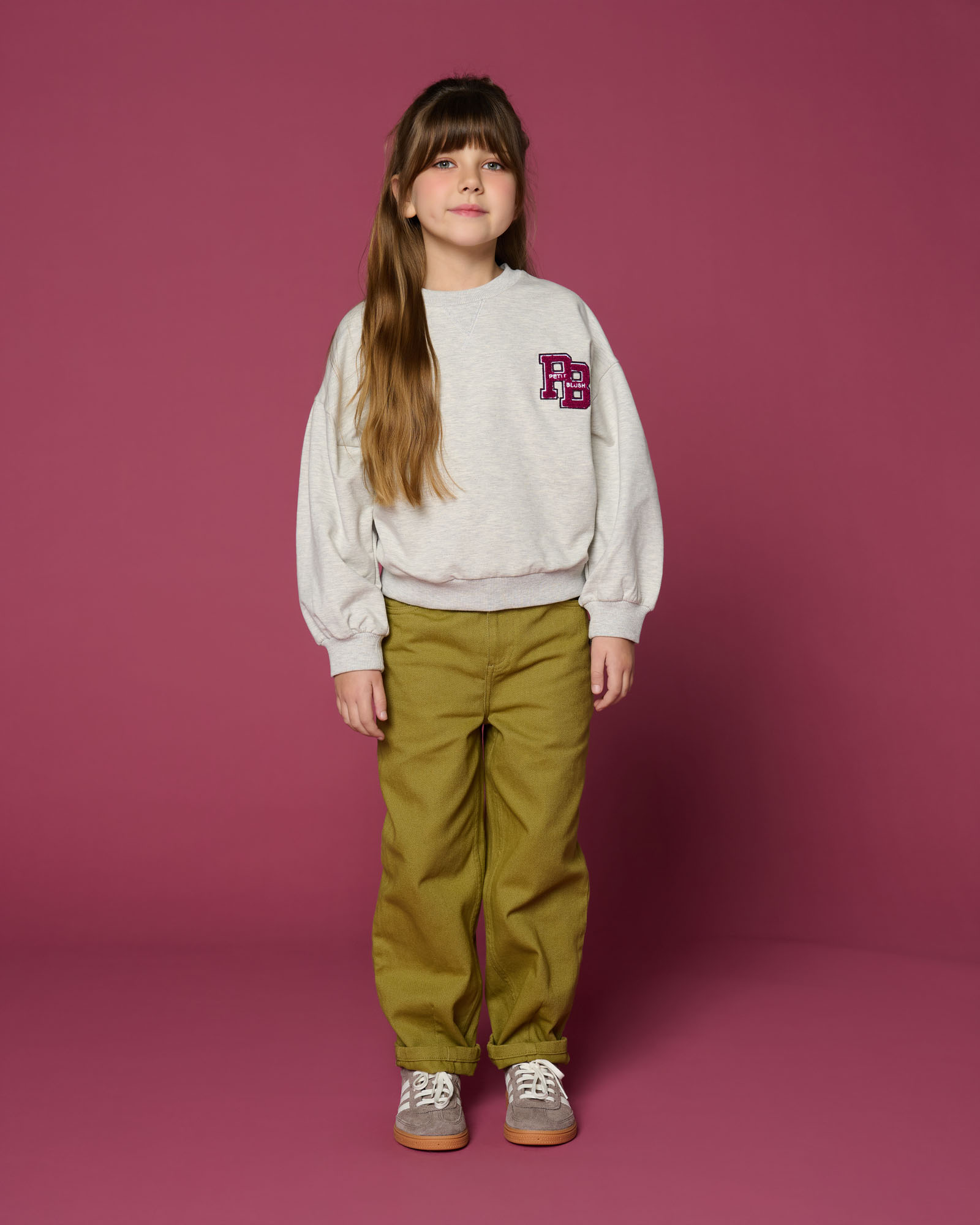 Easy Sweater PB Logo Grey Melange primary