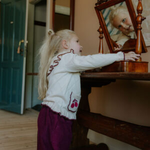 Fliink kinderen corduroy broek wijnrood