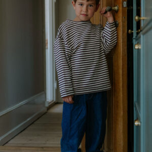 Fliink kinderen denim broek donkerblauw cigar cut