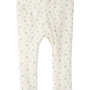 Lil Atelier baby legging wit bloemenprint TENCEL biologisch katoen