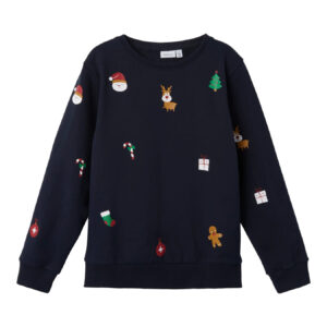 Name It jongens kerst sweater donkerblauw Dark Sapphire
