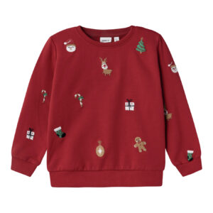 Name It jongens kerst sweater rood Jester Red