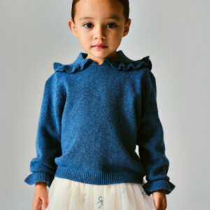 Name It meisjes gebreide trui blauw Vintage Indigo gerecycled polyester