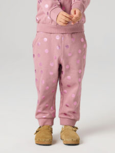 Comfortabele meisjes sweatbroek met foil print