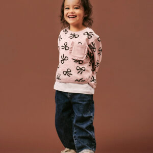 Name It meisjes sweater paars Violet Ice biologisch katoen brushed