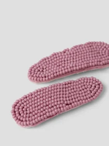 Set van 2 roze haarspeldjes met kralen