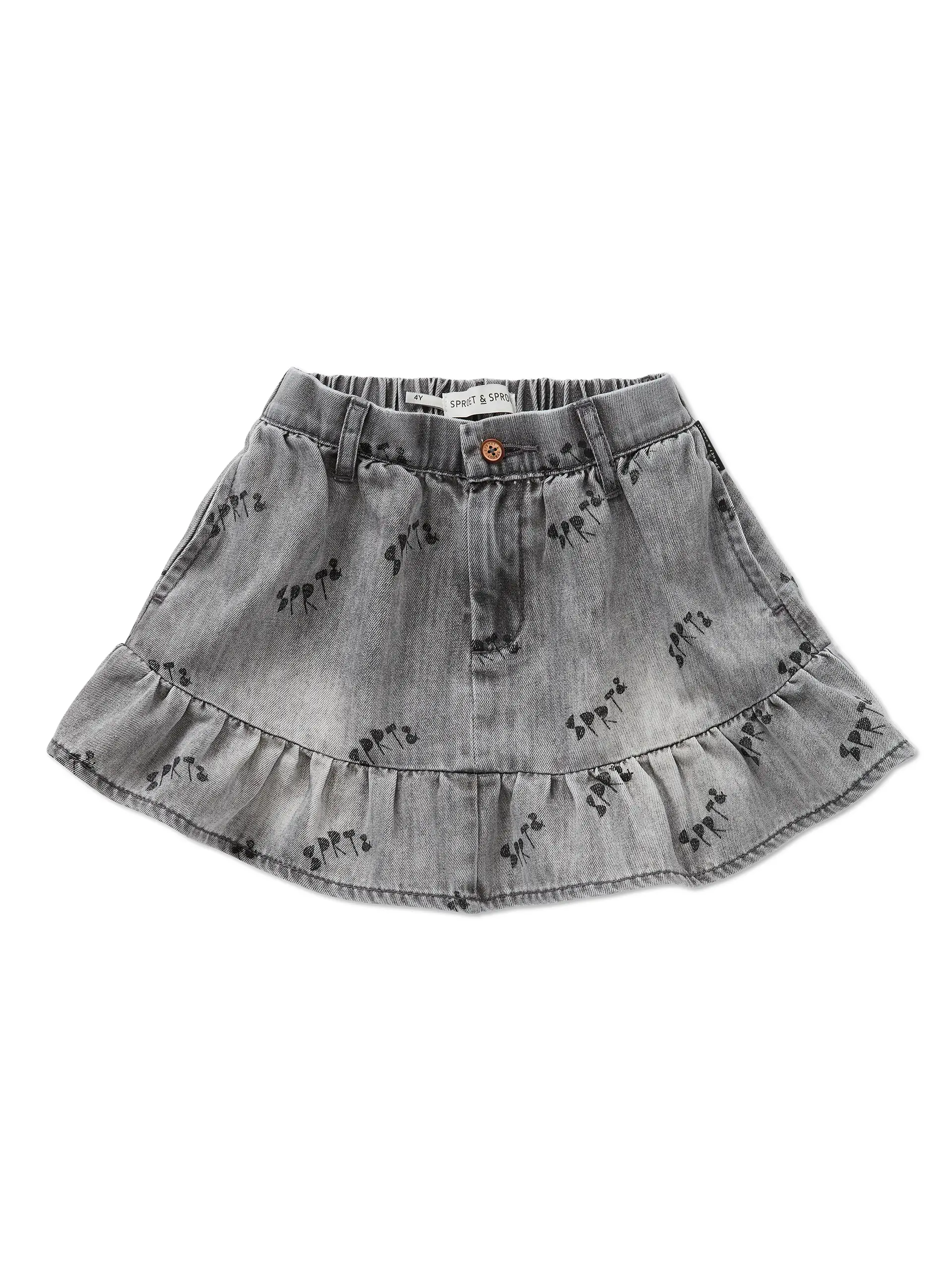 Grey denim skirt Grey denim primary