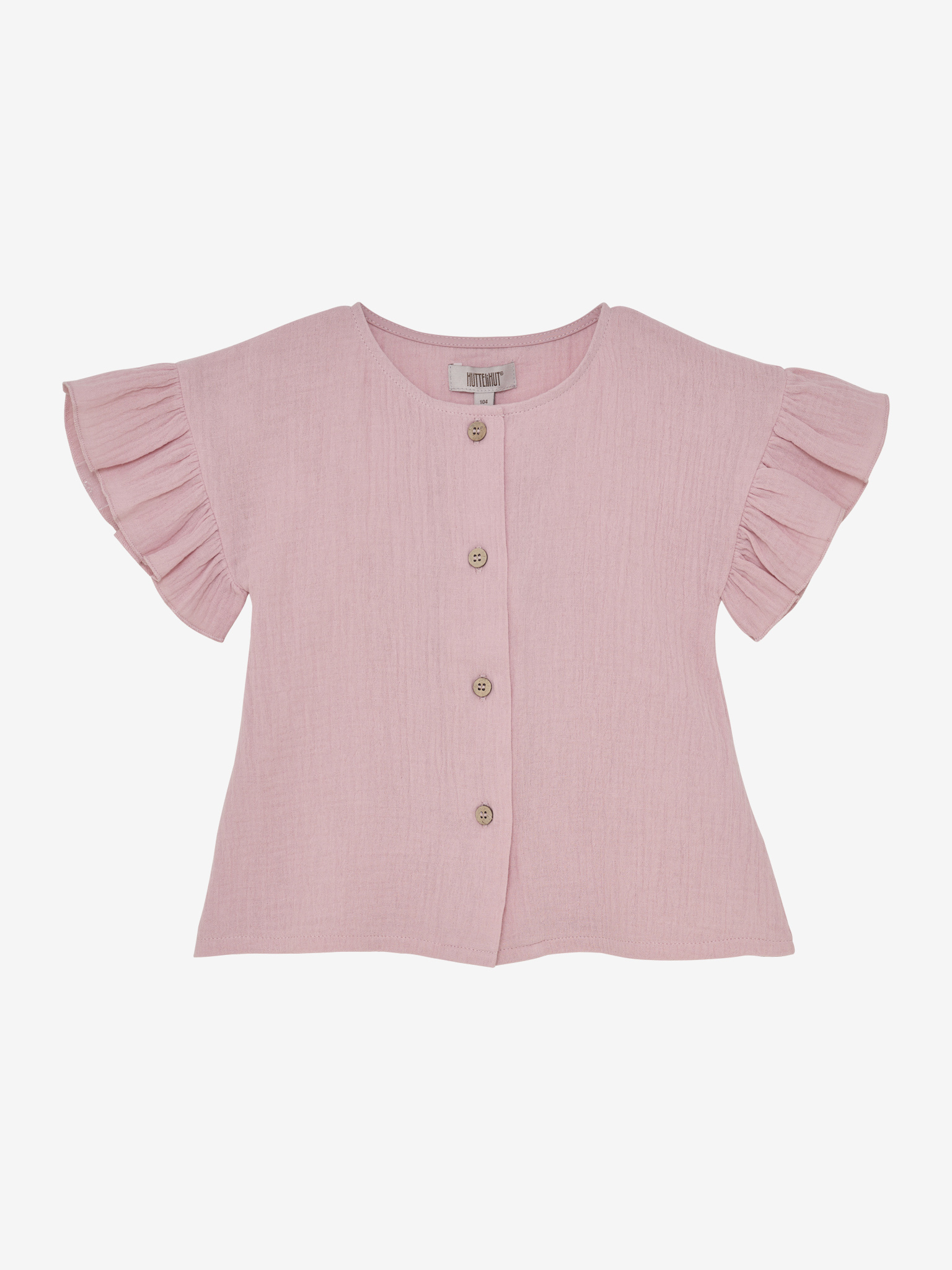 HUTTEliHUT blouse SS Muslin roze
