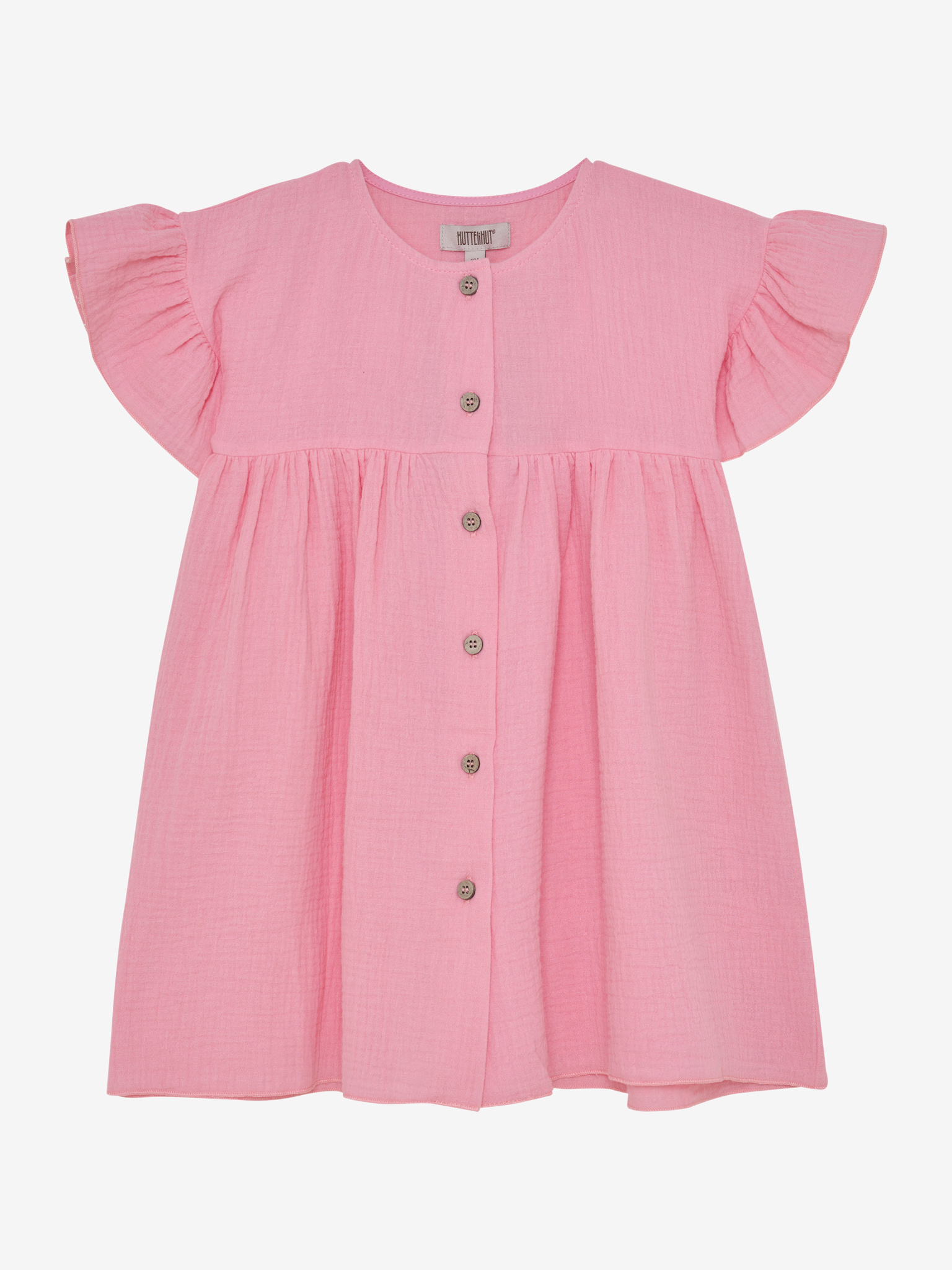 HUTTEliHUT mousseline jurk roze meisjes