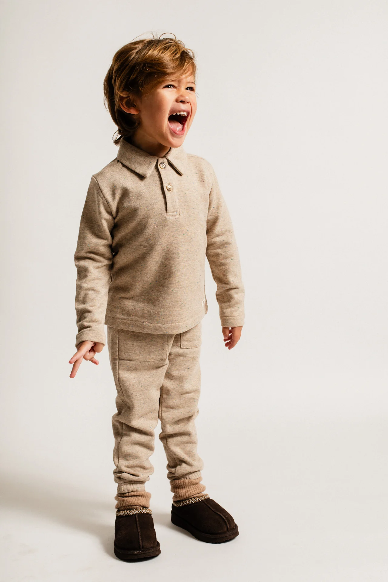 Jongens polo melange Denezy - Afbeelding 2