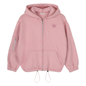 Jacky Sue Joy Zip Hoodie Blush Pink roze