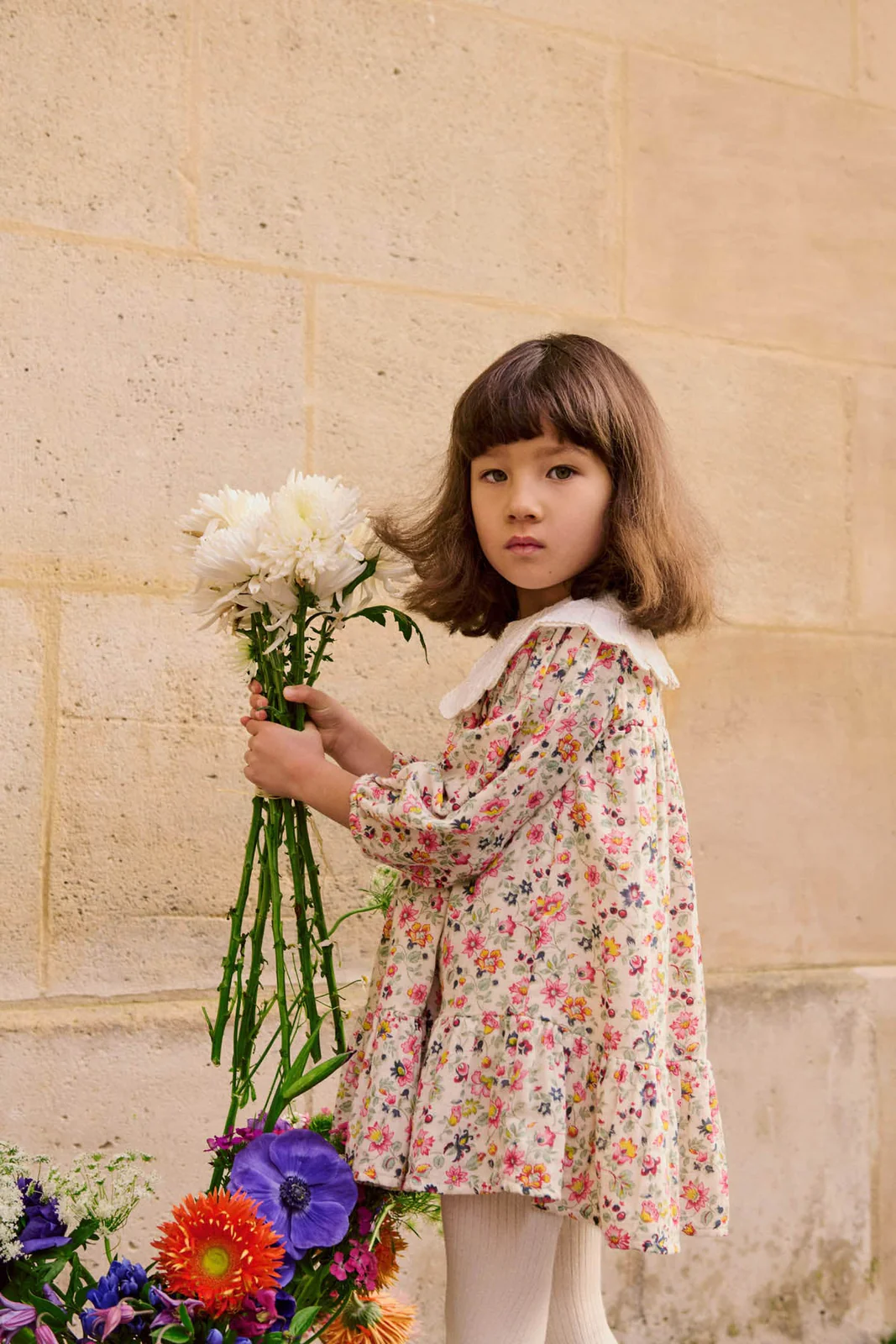 Kinderjurk Heidi met lange mouwen