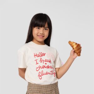 Kids Around Short Sleeves Tee-Shirt Beige