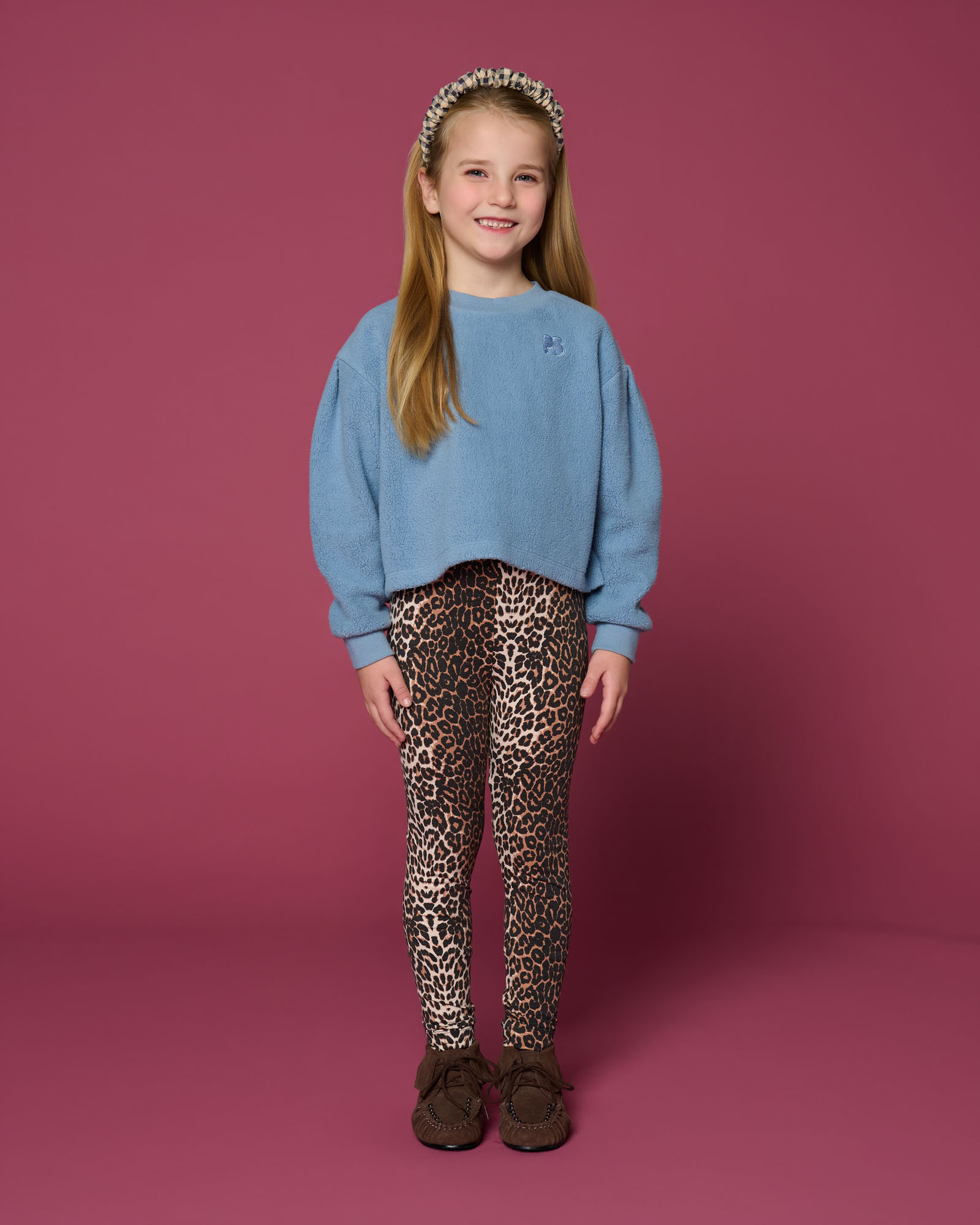 Petit Blush Lola legging leopard met all-over luipaardprint