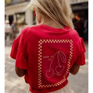 T-shirt Poppy Red meisjes Looxs Little