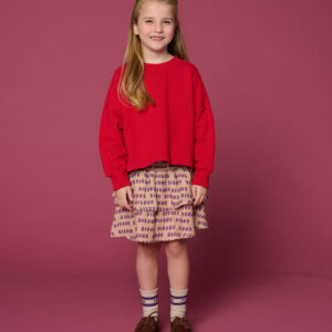 Mini Smock Skirt Bisous Cork-Purple 2