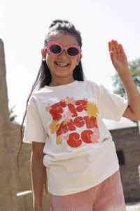Ammehoela Oversized T-shirt Mmeisjes flamingo