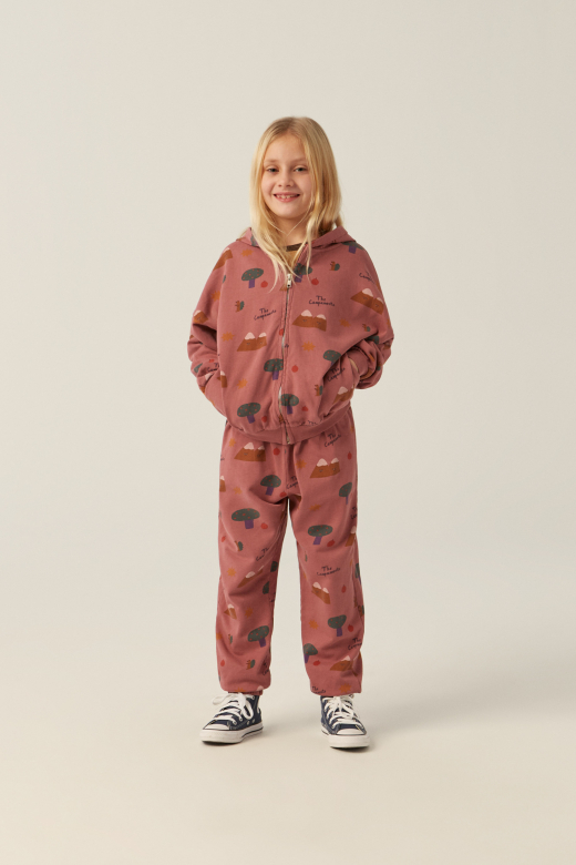 Oversized sweatshirt voor kinderen met rits en comfortabele pasvorm