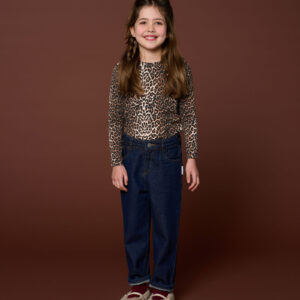 Puff Sleeve Top Leopard AOP primary