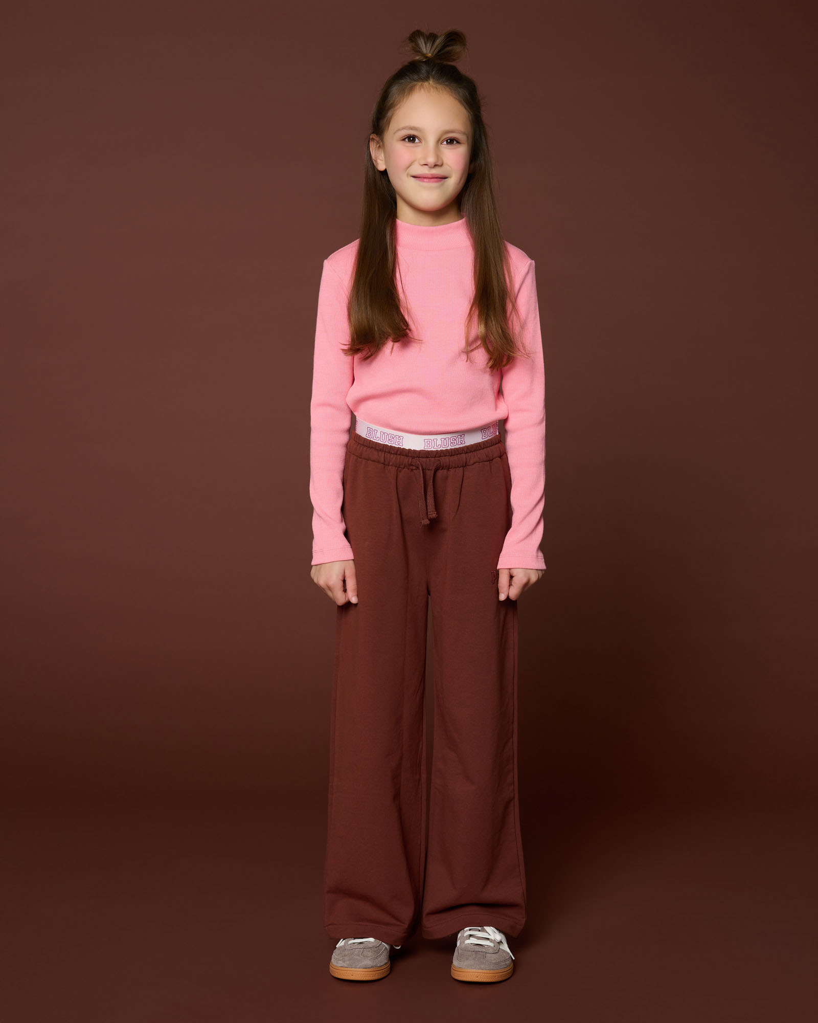 Rib Turtle Neck Rose primary