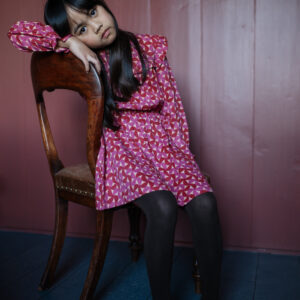 Ruffle Dress Grafic Multi Color primary