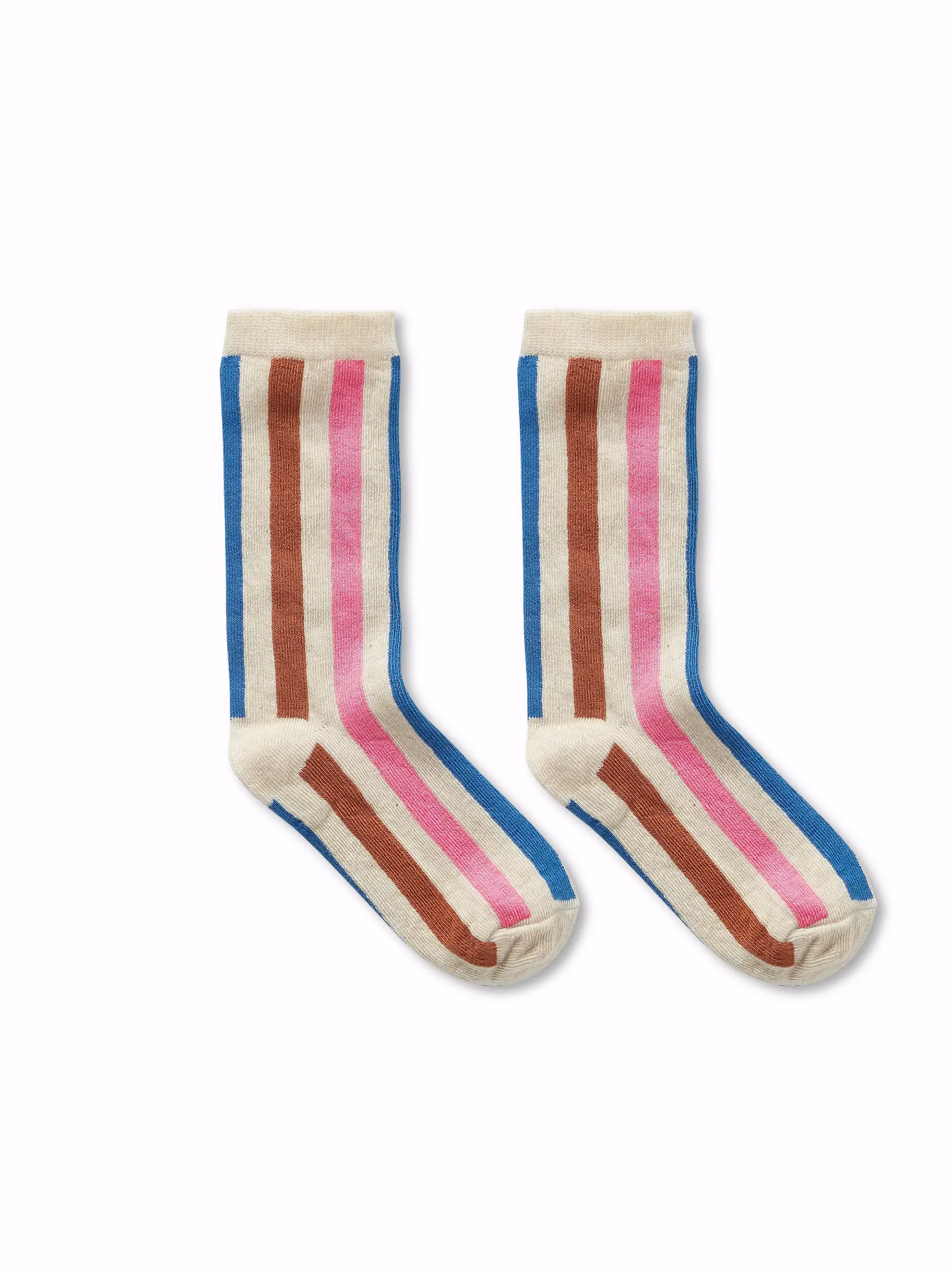 Socks mult stripe pink Sesame primary