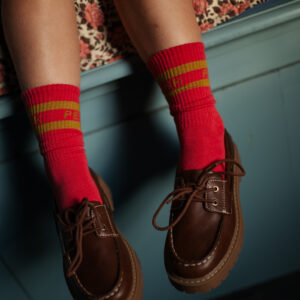 Petit Blush sport socks Raspberry/Moss