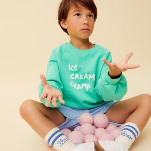 Sproet en Sprout Raglan Sweatshirt Ice Cream Champ Jade Green