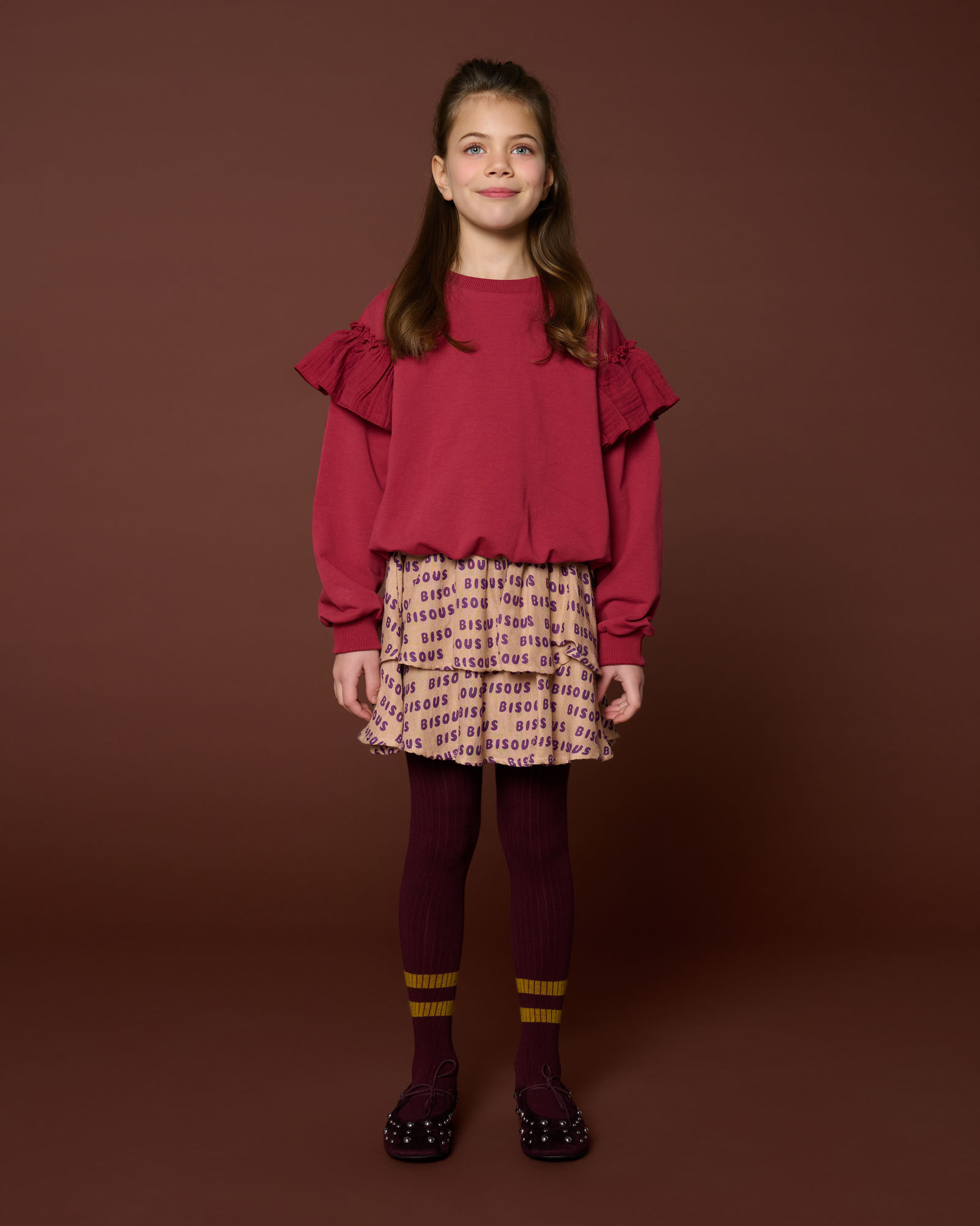 Sweater Ruffles Garnet primary