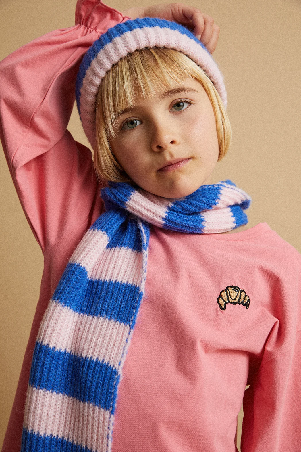 T-shirt girls ls Croissant Bloom 2