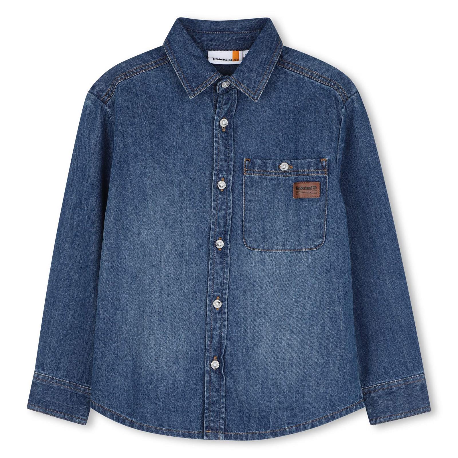Timberland denim longsleeve Blauw