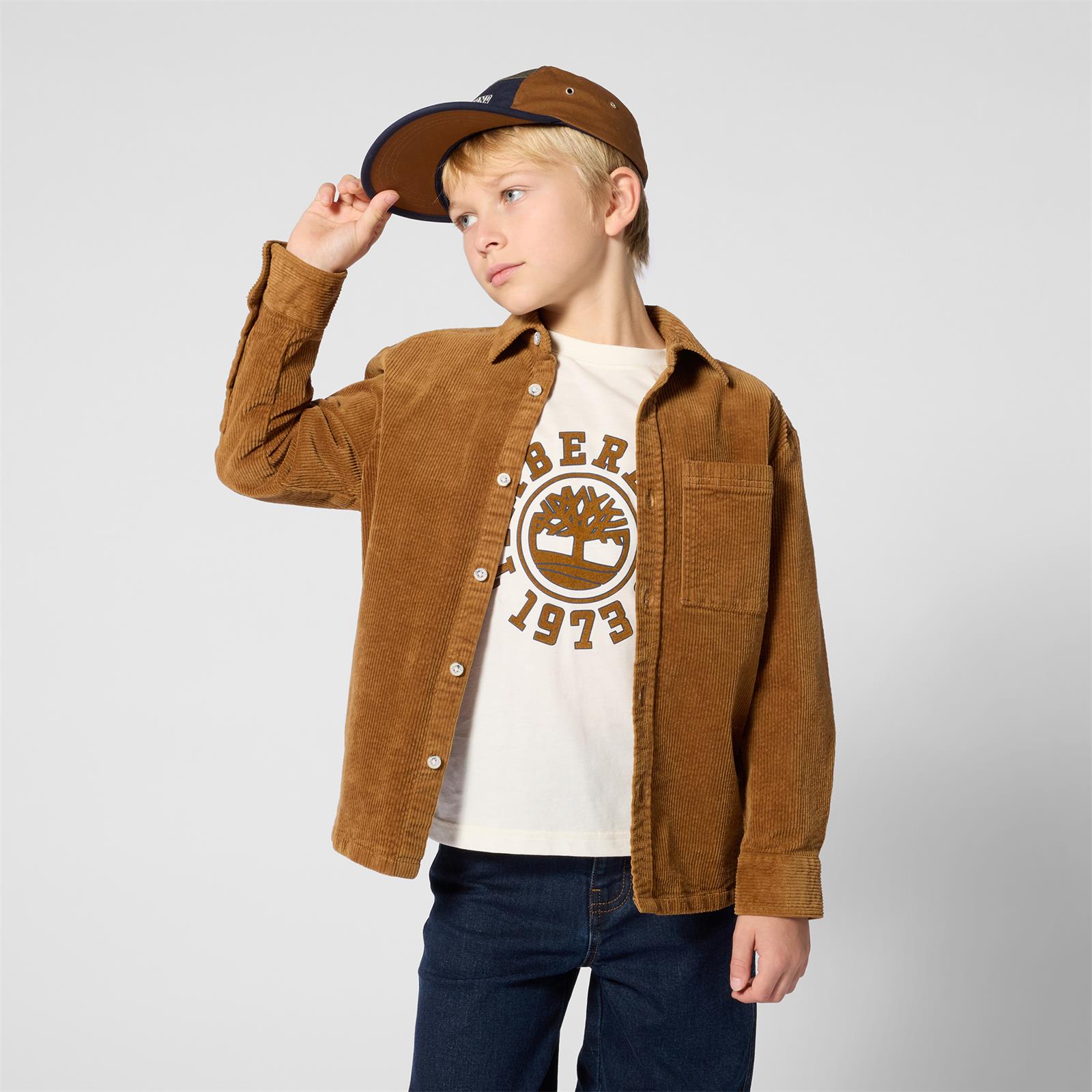 Timberland velvet blouse bruin