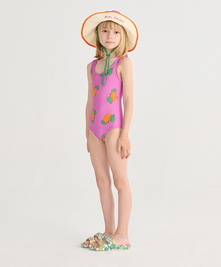 Tangerine badpak met print kids Bobo Choses