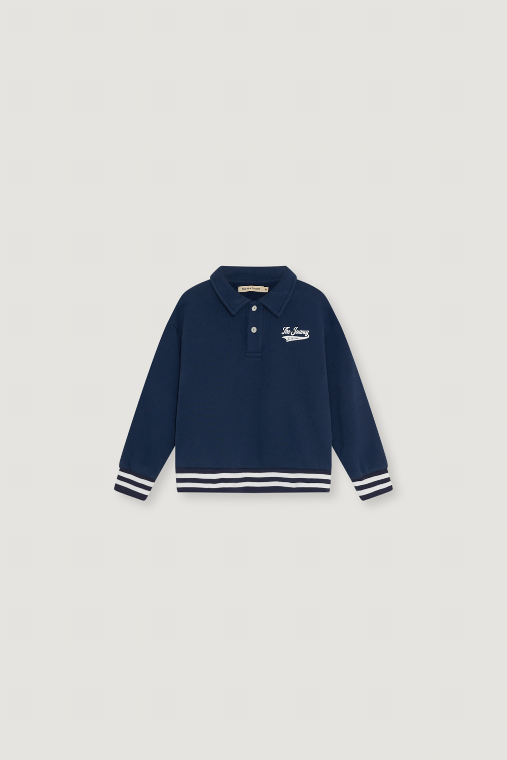 The New Society Misty polo black iris voorkant