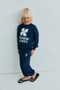 Logo sweater indigo denim