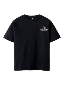 Zwart Kinder T-shirt "New Orleans Diner" – Trendy Retro Look