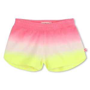 Tie dye badstof short Billieblush roze kleurverloop