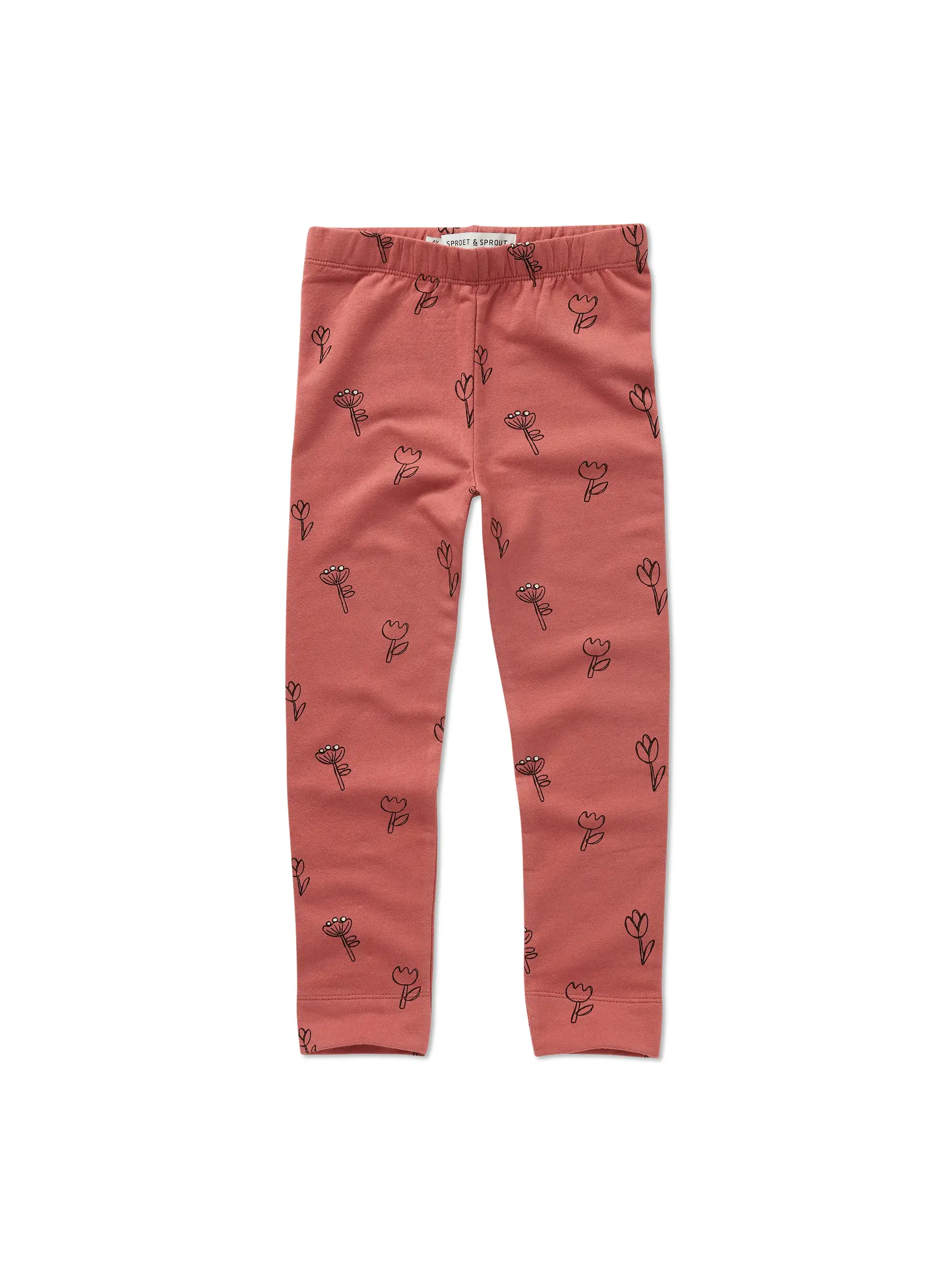 Winter legging tullips print Palette primary