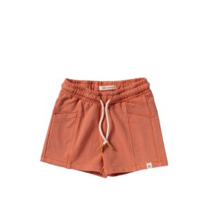 Your Wishes Garment Dye Relaxed Shorts ginger oranje