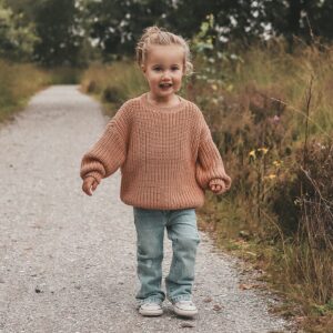 Your Wishes Knit Oversized Sweater rouge rood