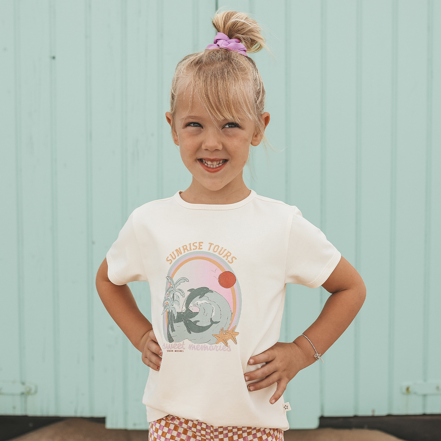 Your Wishes meisjes T-shirt met palmboom print
