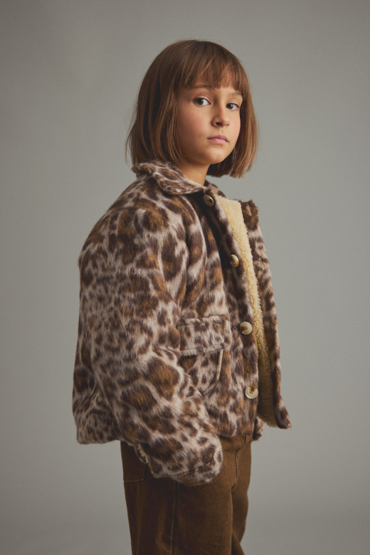 animal print jacquard jacket animal