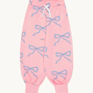 Tiny Cottons joggingbroek meisjes roze met strikjesprint