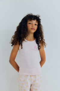 Cocoa tee petal pink meisjes top | The New Society