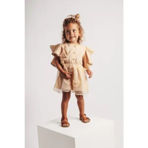 Denia jurk creme fawn – Baje Studio