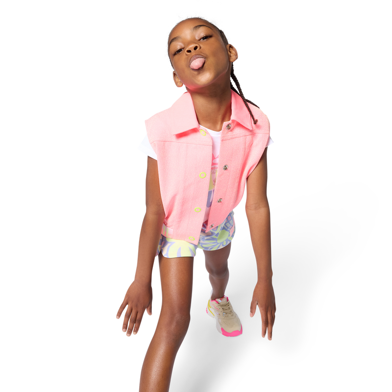 feestelijk kinder gilet roze