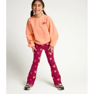LOOXS REVOLUTION Little sweat flare pants double hearts