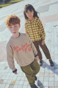 Cozmo kinderen fleece sweatshirt stone